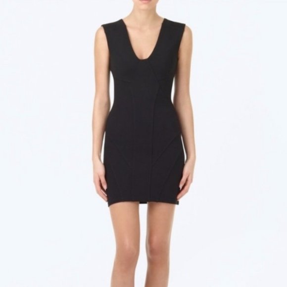 Aritzia Dresses & Skirts - Talula/Aritzia LBD with Vegan Leather Insets